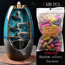 Charger l'image dans la galerie, incense burner Ceramic Backflow Incense Burner Creative Home Decor Dragon Incense Holder Censer With Crystal Ball + 20pcs Incens