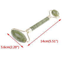 Charger l'image dans la galerie, New Green Facial Jade Roller Massager Eye Face Neck Relaxation Slimming Tool Jade Roller Massager Face Body Head Neck Foot Stone