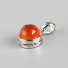 Charger l'image dans la galerie, 925 Sterling Silver Pendant Natural Malachite Labradorite Crystal Agate Opal Moonstone Gem Necklace Women Fashion Jewelry Making