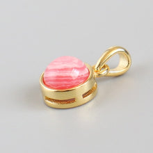 Charger l'image dans la galerie, 925 Sterling Silver Pendant Natural Malachite Labradorite Crystal Agate Opal Moonstone Gem Necklace Women Fashion Jewelry Making