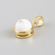 Charger l'image dans la galerie, 925 Sterling Silver Pendant Natural Malachite Labradorite Crystal Agate Opal Moonstone Gem Necklace Women Fashion Jewelry Making