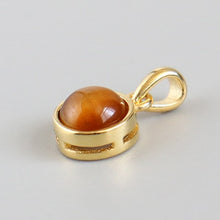 Charger l'image dans la galerie, 925 Sterling Silver Pendant Natural Malachite Labradorite Crystal Agate Opal Moonstone Gem Necklace Women Fashion Jewelry Making