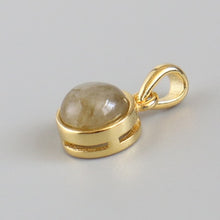 Charger l'image dans la galerie, 925 Sterling Silver Pendant Natural Malachite Labradorite Crystal Agate Opal Moonstone Gem Necklace Women Fashion Jewelry Making