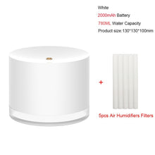 Charger l'image dans la galerie, Rechargeable Usb Portable Air Humidifier Wireless Electric Humidifiers Diffuser Cool Mist Maker Night Lamp Purification For Home