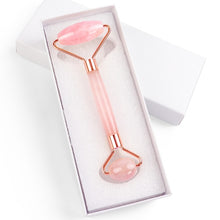 Charger l'image dans la galerie, Natural Rose Quartz Roller Facial Jade Roller Stone Gua sha Scraper Face Lifting Massage Skin Eye Body Massager Beauty Care Tool