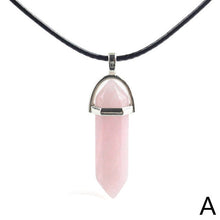 Charger l'image dans la galerie, Natural Stone Necklace Hexagonal Column Pendant Natural Crystal Pendants Hexagonal Column Bullet Hexagonal Necklace Women