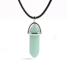 Charger l'image dans la galerie, Natural Stone Necklace Hexagonal Column Pendant Natural Crystal Pendants Hexagonal Column Bullet Hexagonal Necklace Women