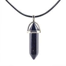 Charger l'image dans la galerie, Natural Stone Necklace Hexagonal Column Pendant Natural Crystal Pendants Hexagonal Column Bullet Hexagonal Necklace Women