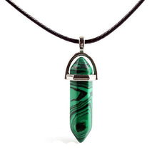 Charger l'image dans la galerie, Natural Stone Necklace Hexagonal Column Pendant Natural Crystal Pendants Hexagonal Column Bullet Hexagonal Necklace Women
