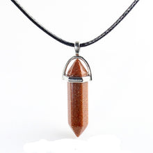 Charger l'image dans la galerie, Natural Stone Necklace Hexagonal Column Pendant Natural Crystal Pendants Hexagonal Column Bullet Hexagonal Necklace Women
