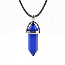 Charger l'image dans la galerie, Natural Stone Necklace Hexagonal Column Pendant Natural Crystal Pendants Hexagonal Column Bullet Hexagonal Necklace Women