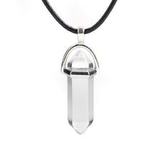 Charger l'image dans la galerie, Natural Stone Necklace Hexagonal Column Pendant Natural Crystal Pendants Hexagonal Column Bullet Hexagonal Necklace Women