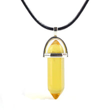 Charger l'image dans la galerie, Natural Stone Necklace Hexagonal Column Pendant Natural Crystal Pendants Hexagonal Column Bullet Hexagonal Necklace Women