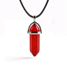 Charger l'image dans la galerie, Natural Stone Necklace Hexagonal Column Pendant Natural Crystal Pendants Hexagonal Column Bullet Hexagonal Necklace Women