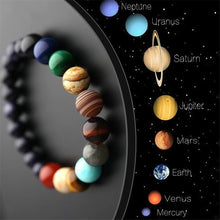 Charger l'image dans la galerie, Lovers Eight Planets Natural Stone Bracelet Universe Yoga Chakra Galaxy Solar System Beads Bracelets for Men Women Jewelry