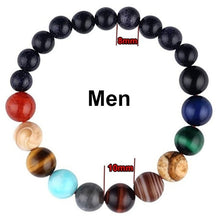 Charger l'image dans la galerie, Lovers Eight Planets Natural Stone Bracelet Universe Yoga Chakra Galaxy Solar System Beads Bracelets for Men Women Jewelry