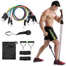 Charger l'image dans la galerie, 11pcs Resistance Bands Pull Up Resistance Band set 11 piece set Pull Rope Fitness Equipment Kit Fit Equip Training Exercise Yoga
