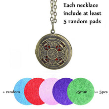 Charger l'image dans la galerie, 1pc 28' Chain Pads Antique Bronze Aromatherapy Pendants Essential Oil Perfume Aroma Diffuser Necklace Locket Necklace