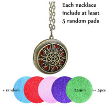 Charger l'image dans la galerie, 1pc 28' Chain Pads Antique Bronze Aromatherapy Pendants Essential Oil Perfume Aroma Diffuser Necklace Locket Necklace