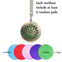 Charger l'image dans la galerie, 1pc 28' Chain Pads Antique Bronze Aromatherapy Pendants Essential Oil Perfume Aroma Diffuser Necklace Locket Necklace