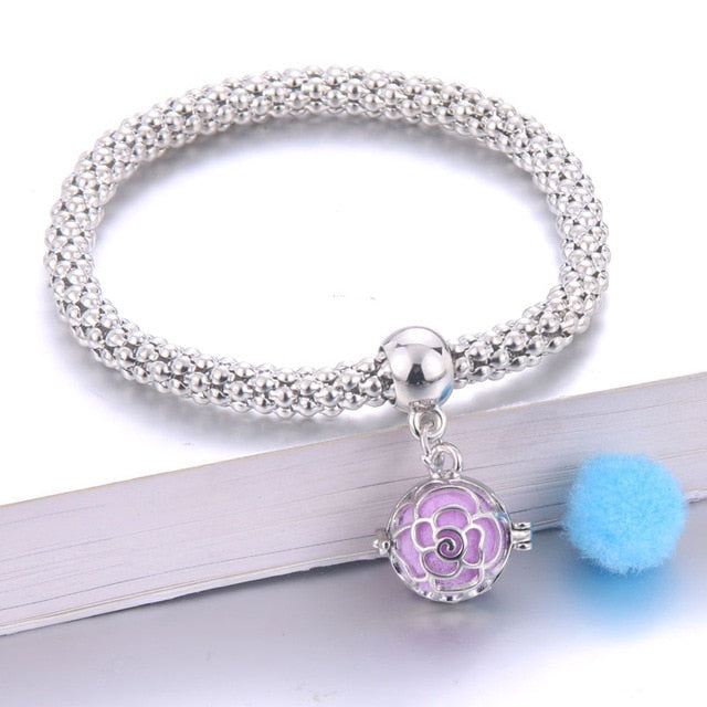 Creative Aromatherapy Bracelet Jewelry perfume Aroma Diffuser Essential Oil Diffuser Pendant Locket Bracelet With Pads