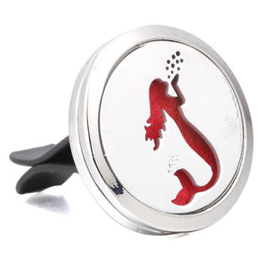Aromatherapy Jewelry Cute Cat Car Air Diffuser Stainless Steel Vent Freshener Car Essential Oil Diffuser Perfume Necklace Locket