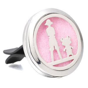 Aromatherapy Jewelry Cute Cat Car Air Diffuser Stainless Steel Vent Freshener Car Essential Oil Diffuser Perfume Necklace Locket