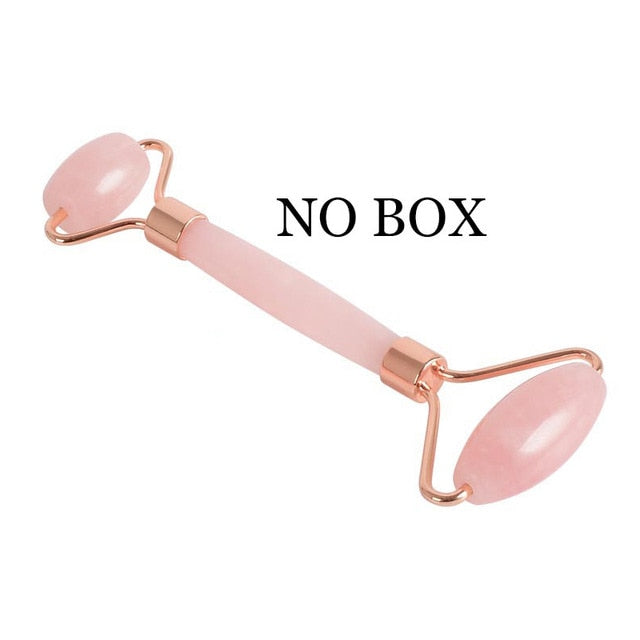 Rouleau de massage visage quartz rose - Purify-Home - Massage