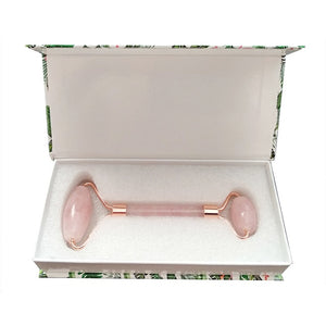 Rouleau de massage visage quartz rose - Purify-Home - Massage