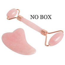 Charger l&#39;image dans la galerie, Rouleau de massage visage quartz rose - Purify-Home - Massage
