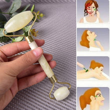 Charger l&#39;image dans la galerie, New Green Facial Jade Roller Massager Eye Face Neck Relaxation Slimming Tool Jade Roller Massager Face Body Head Neck Foot Stone
