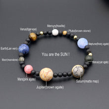 Charger l&#39;image dans la galerie, Galaxy Solar System Bracelet Universe Nine Planets Natural Stone Stars Earth Moon Bracelet For Women Man Fashion Jewelry
