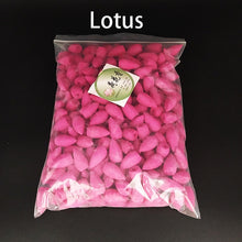 Charger l&#39;image dans la galerie, F Wholesale Backflow Incense Cones Bulk Sale Sandalwood Rose Lavender Cone Incense 100g/ 300g/ 500g /1000g Indian Incense
