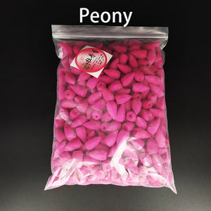 F Wholesale Backflow Incense Cones Bulk Sale Sandalwood Rose Lavender Cone Incense 100g/ 300g/ 500g /1000g Indian Incense