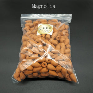F Wholesale Backflow Incense Cones Bulk Sale Sandalwood Rose Lavender Cone Incense 100g/ 300g/ 500g /1000g Indian Incense