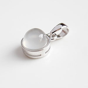 925 Sterling Silver Pendant Natural Malachite Labradorite Crystal Agate Opal Moonstone Gem Necklace Women Fashion Jewelry Making
