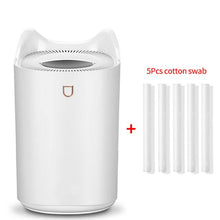 Charger l&#39;image dans la galerie, 3300ml Ultrasonic Air Humidifier  Two  Port Strong Spray USB Diffuser with Changing LED Light Fogger Mist Maker for Office
