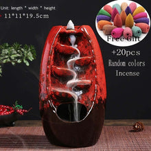 Charger l&#39;image dans la galerie, incense burner Ceramic Backflow Incense Burner Creative Home Decor Dragon Incense Holder Censer With Crystal Ball + 20pcs Incens
