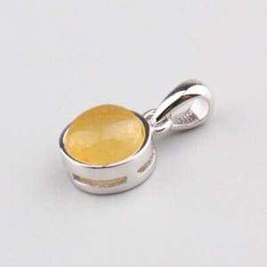 925 Sterling Silver Pendant Natural Malachite Labradorite Crystal Agate Opal Moonstone Gem Necklace Women Fashion Jewelry Making