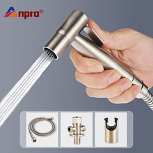 Charger l&#39;image dans la galerie, Handheld Toilet Bidet Faucet Sprayer Stainless Steel Bathroom Hand Bidet Spraye Set Toilet Self Cleaning Shower Head No Punch
