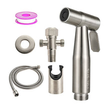 Charger l&#39;image dans la galerie, Handheld Toilet Bidet Faucet Sprayer Stainless Steel Bathroom Hand Bidet Spraye Set Toilet Self Cleaning Shower Head No Punch
