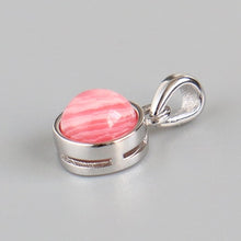 Charger l&#39;image dans la galerie, 925 Sterling Silver Pendant Natural Malachite Labradorite Crystal Agate Opal Moonstone Gem Necklace Women Fashion Jewelry Making
