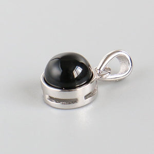 925 Sterling Silver Pendant Natural Malachite Labradorite Crystal Agate Opal Moonstone Gem Necklace Women Fashion Jewelry Making