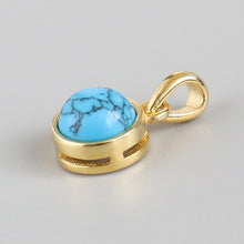 Charger l&#39;image dans la galerie, 925 Sterling Silver Pendant Natural Malachite Labradorite Crystal Agate Opal Moonstone Gem Necklace Women Fashion Jewelry Making
