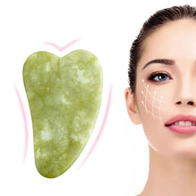 Charger l&#39;image dans la galerie, Natural Jade Face Massager Gua sha Scraper Board Facial Guasha Meridian Muscle Relaxation Skin Lifting Face Thin Gouache Scraper
