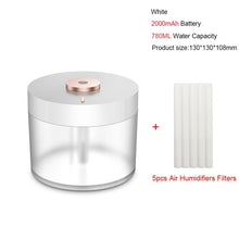 Charger l&#39;image dans la galerie, Rechargeable Usb Portable Air Humidifier Wireless Electric Humidifiers Diffuser Cool Mist Maker Night Lamp Purification For Home
