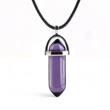 Charger l&#39;image dans la galerie, Natural Stone Necklace Hexagonal Column Pendant Natural Crystal Pendants Hexagonal Column Bullet Hexagonal Necklace Women
