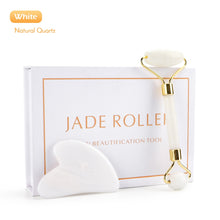 Charger l&#39;image dans la galerie, Rouleau de massage visage quartz blanc - Purify-Home - Massage
