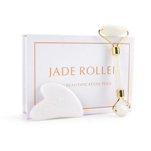 Charger l&#39;image dans la galerie, Rouleau de massage visage quartz blanc - Purify-Home - Massage

