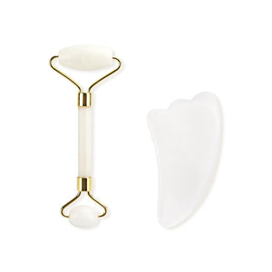 Rouleau de massage visage quartz blanc - Purify-Home - Massage